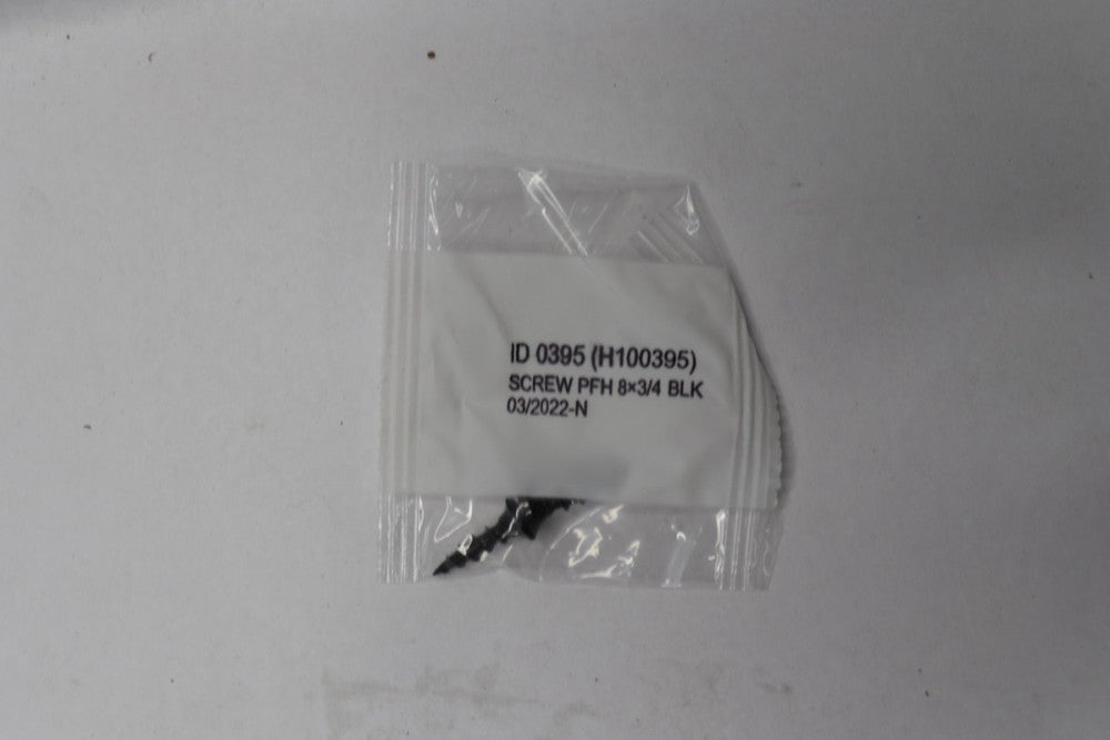 (2-Pk) Screw PFH Black #8 x 3/4" H100395