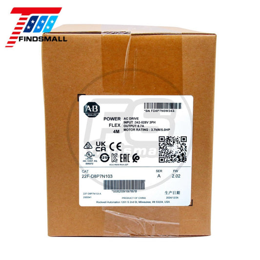 2024 New Sealed Allen Bradley 22F-D8P7N103 PowerFlex 4M-3.7 kW 5HP AC Drive
