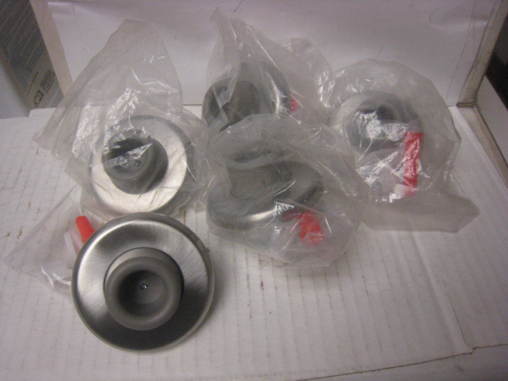 5 - 1407-630 DON-JO CONCAVE WROUGHT WALL STOP DOOR BUMPER STAINLESS STEEL 2-1/2"