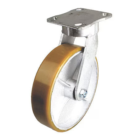 Zoro Select P25r-Uy060kp-14-001 Plate Caster,1200 Lb. Ld Rating,Ball