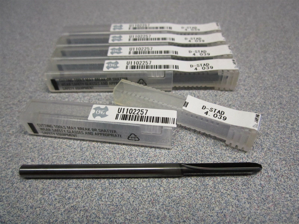 OSG (U1102257) .159" x .961" x 2.97" Diamond Coated Carbide Drill Bits - Qty 5