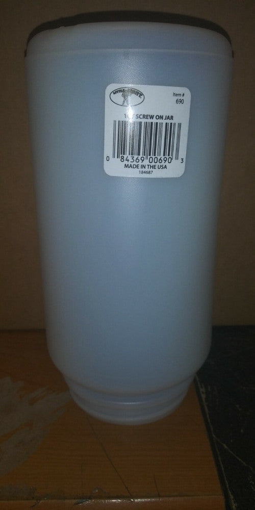 (1 BOX OF 36) Little Giant 1 Qt Plastic Poultry Chicken Waterer Jar #690
