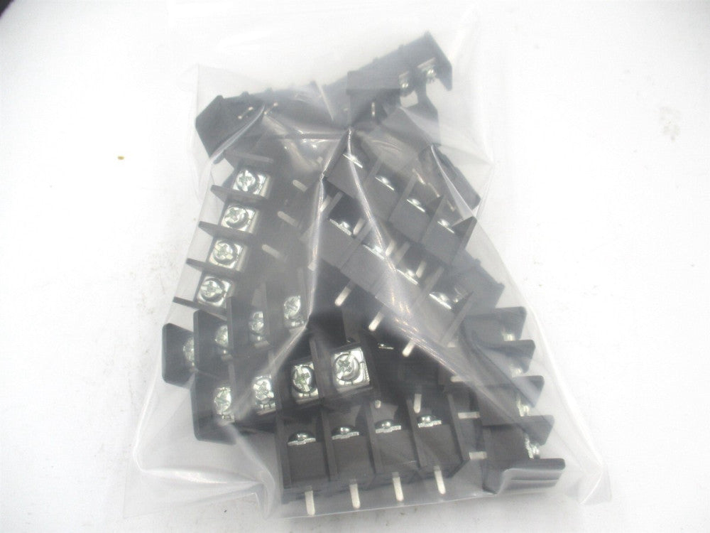 4 Pole 9.50mm Pitch 300V 25A 22-12awg PC Mount Terminal Block Barrier - Qty 18 