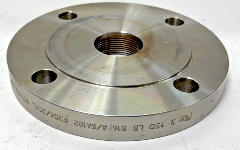 FLANGE STAINLESS STEEL F304/304L SIZE 3" 150LB B16/A/SA182 87194 4 HOLE THREAD