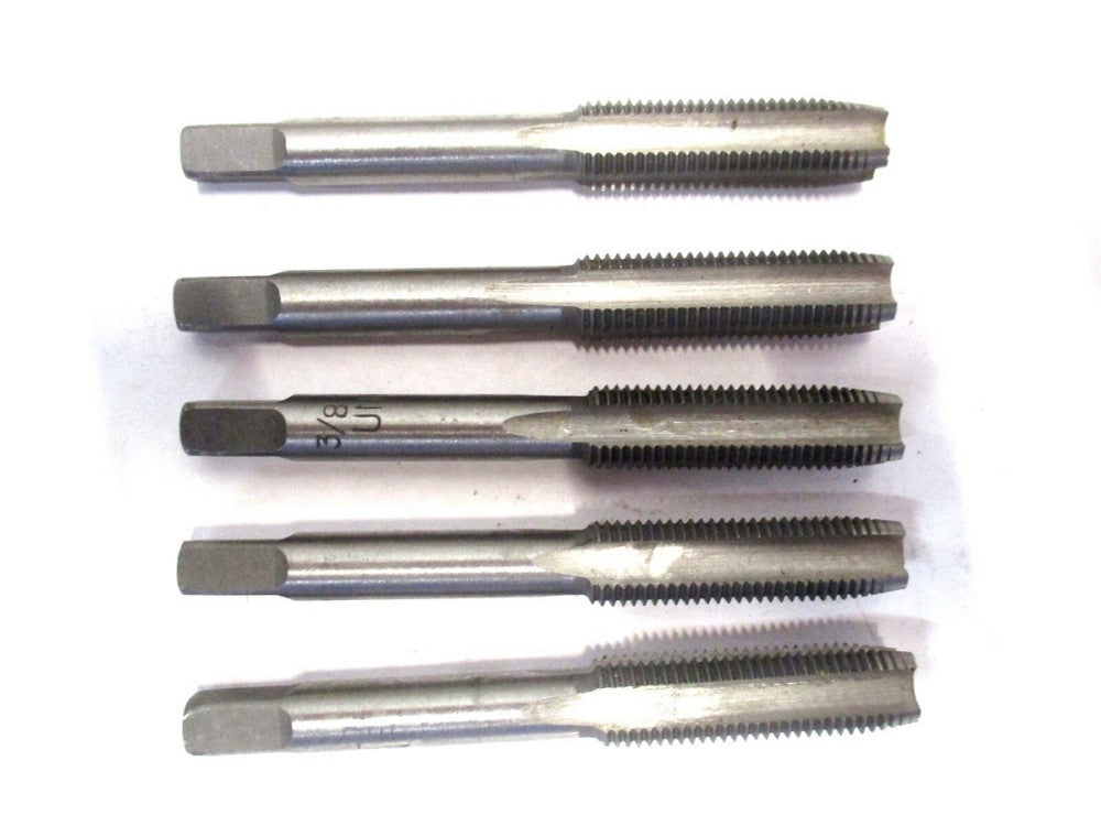 Made in USA (93101791458) 3/8-24 x 2-1/8 RH 4-Flute Plug Hand Tap - 5 QTY