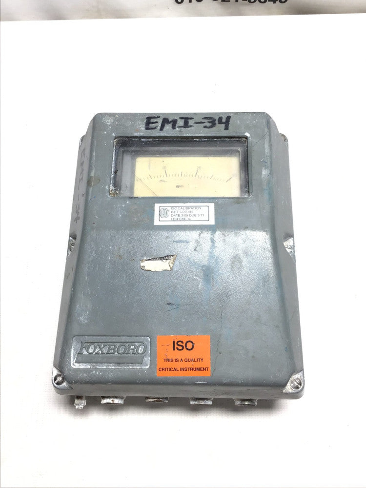 Foxboro E9/6P-IA-0 - CS-E/FN-A Magnetic Flow Transmitter 120VAC 15VA Max 60Hz