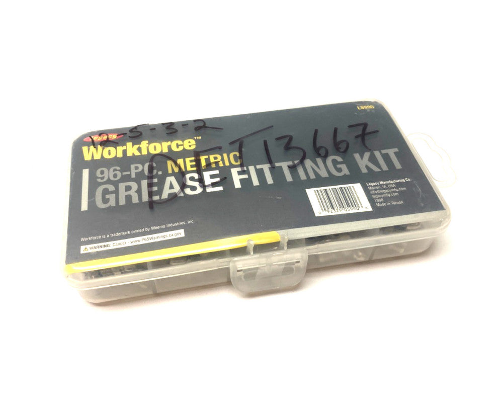 Legacy Workforce L5990 Metric Type Grease Fitting Kit 96 PCS