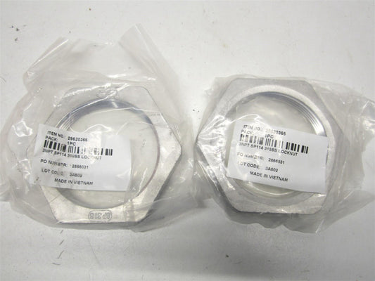(6LN3) 3-150 NPT Lock Nut Stainless Steel Pipe Fitting - Lot of 2 
