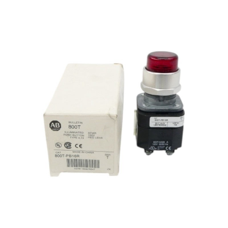 ALLEN BRADLEY 800T-PB16R SER. T 120V (WH) NSMP