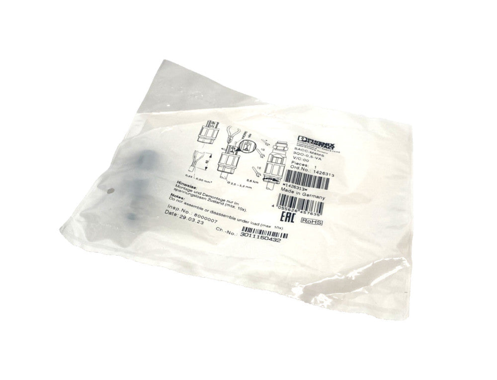 Phoenix Contact SACC-M 8MS-3QO-0,5-VA Connector 3-Pin Male M8 1426313