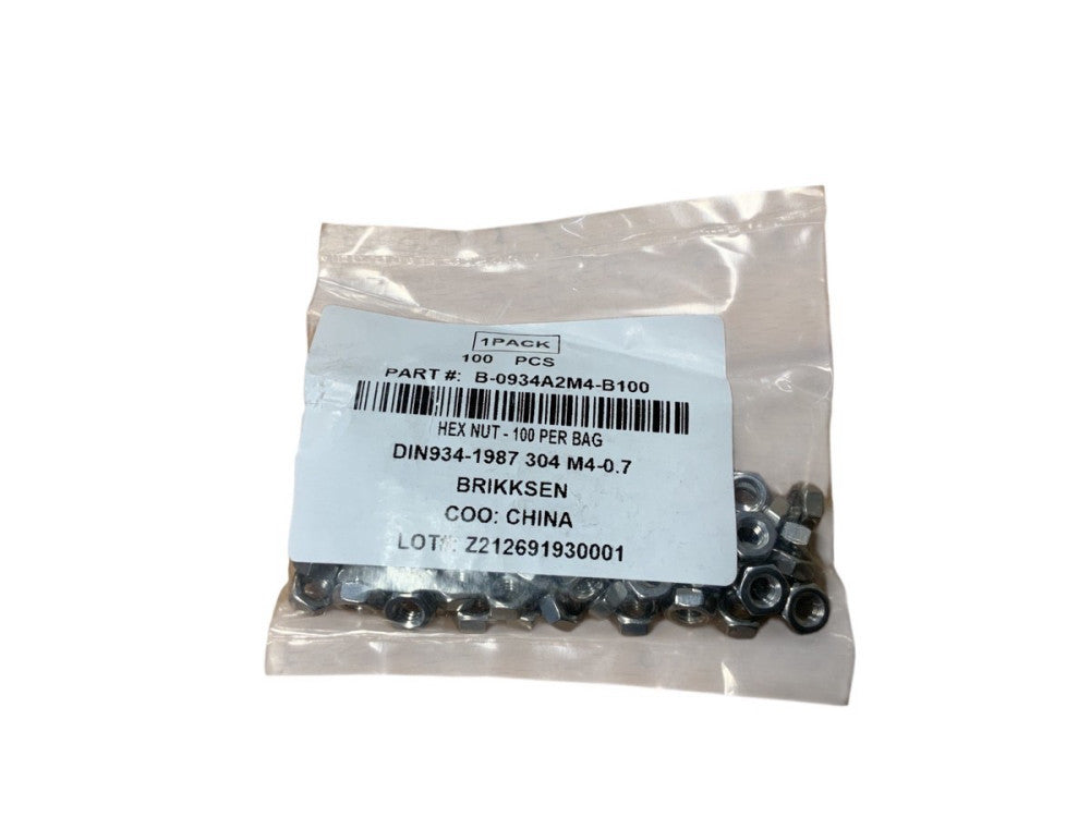 MCMASTER-CARR  B-0934A2M4-B100 Fasteners 100PCS