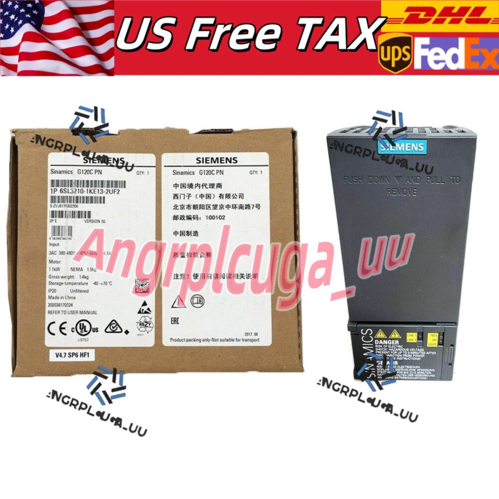 New Siemens 6SL3210-1KE13-2UF2 6SL32101KE132UF2 G120C RATED POWER 1,1KW