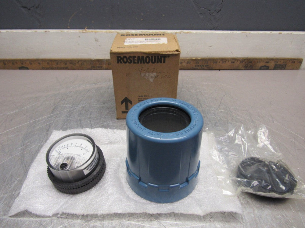 ROSEMOUNT TX-0171 0-10 SQ. ROOT DISPLAY WITH COVER AND HARDWARE 751-AM9E6B NEW