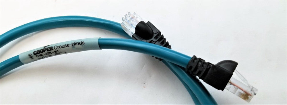 Ethernet Cord Set 1 Meter CAT 5E Copper Crouse-Hinds CH4E-ERR-W1 CH4E-ERR [C2S2]