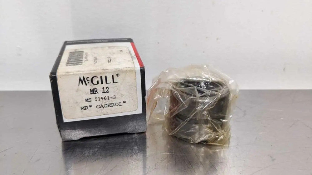 McGill MR 12 Cagerol Machined Race Radial Needle Roller Bearing .75 in ID x 1.25