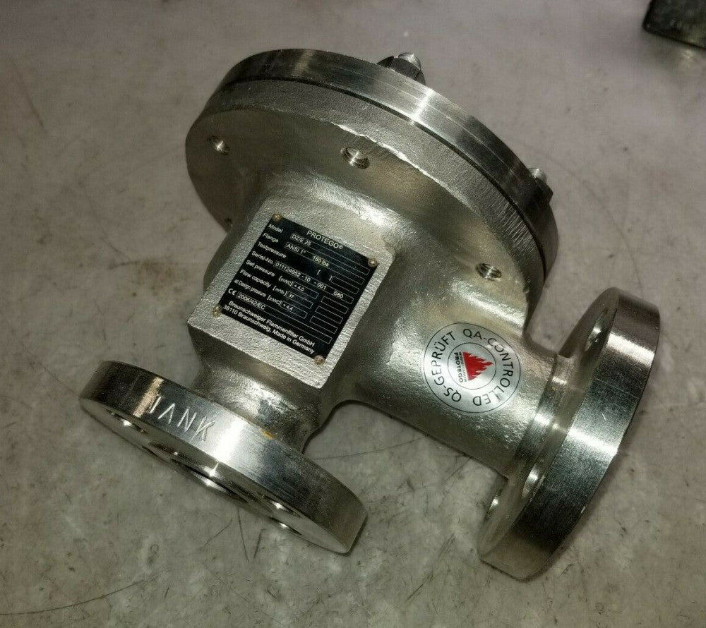 PROTEGO 1" PRESSURE / VACUUM RELIEF VALVE STAINLESS STEEL +4.0 IN WC DZ/E25