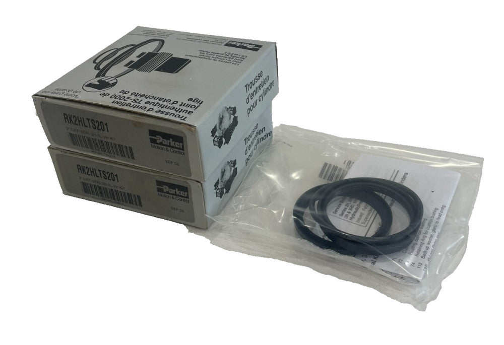 NEW PARKER RK2HLTS201 ROD SEAL KIT 2" LOT OF 2