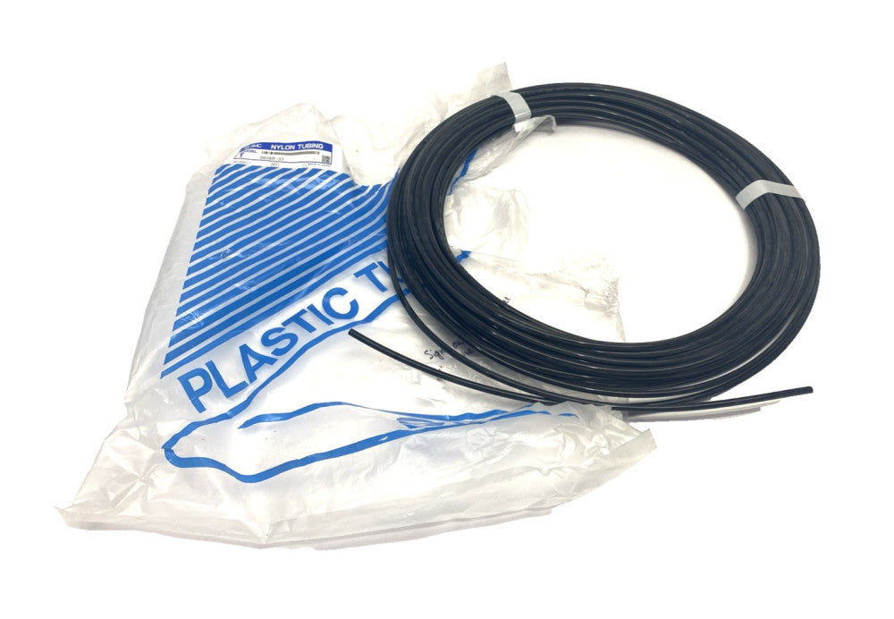SMC T0604B-33 Nylon Tubing 6mm O.D. Black 90FT ROLL