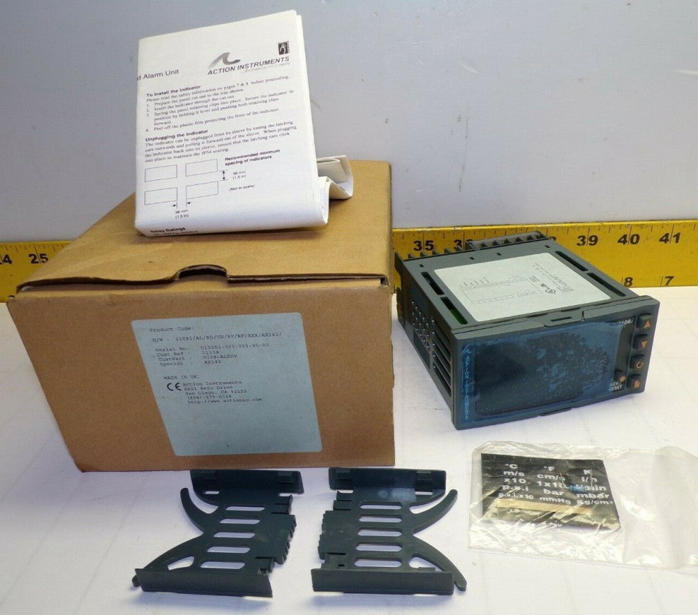 NEW ACTION INSTRUMENTS TEMPERATURE CONTROLLER  2108I/AL/RD/VH/RF/RF/XXX/AX142