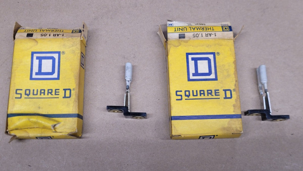 Lot of 2 Square D AR1.05 Thermal Overload Relay Heaters