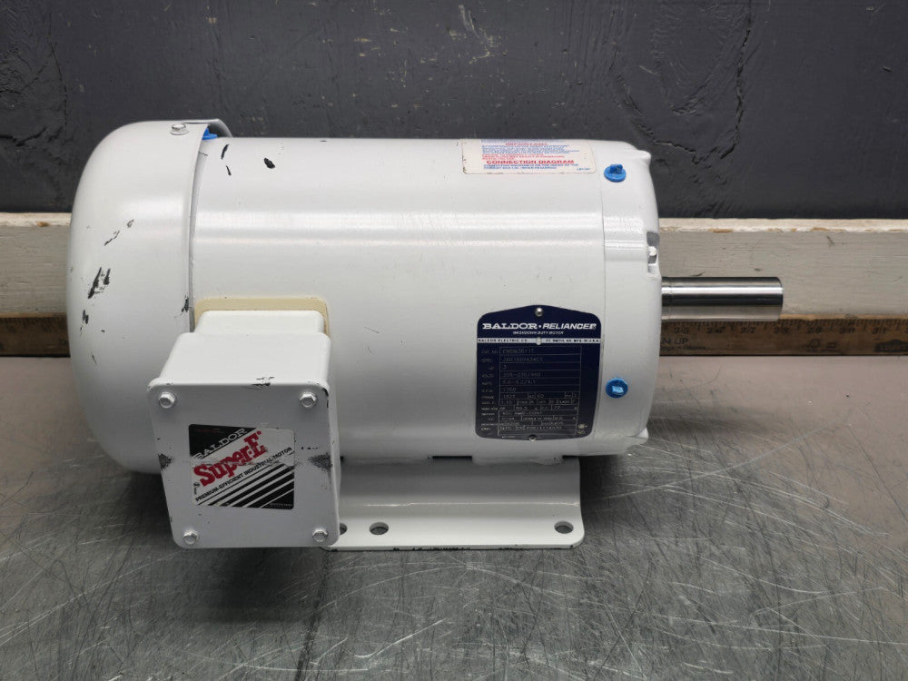 BALDOR WASHDOWN MOTOR EWDM3611T 3HP 208,230/460V 1760RPM NEW !MAKE OFFER!
