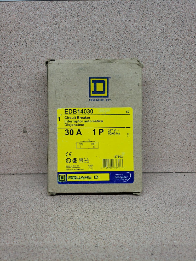 Square D 30A 1-Pole Circuit Breaker EDB14030 NEW OLD STOCK