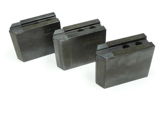 3x SCHUNK 0132607 Steel Soft Top Jaws, 1.5 mm x 60 Degree, 14 mm Groove Width, 4