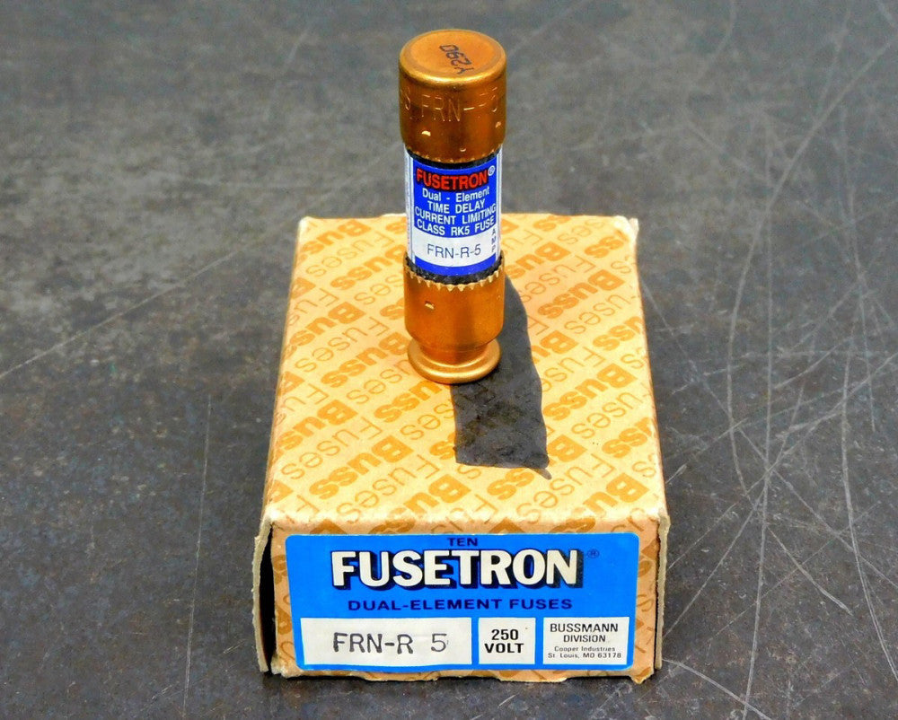 Cooper Bussmann - Fusetron FRN-R-5 Dual Element Time Delay Fuse Lot of (10) Ten