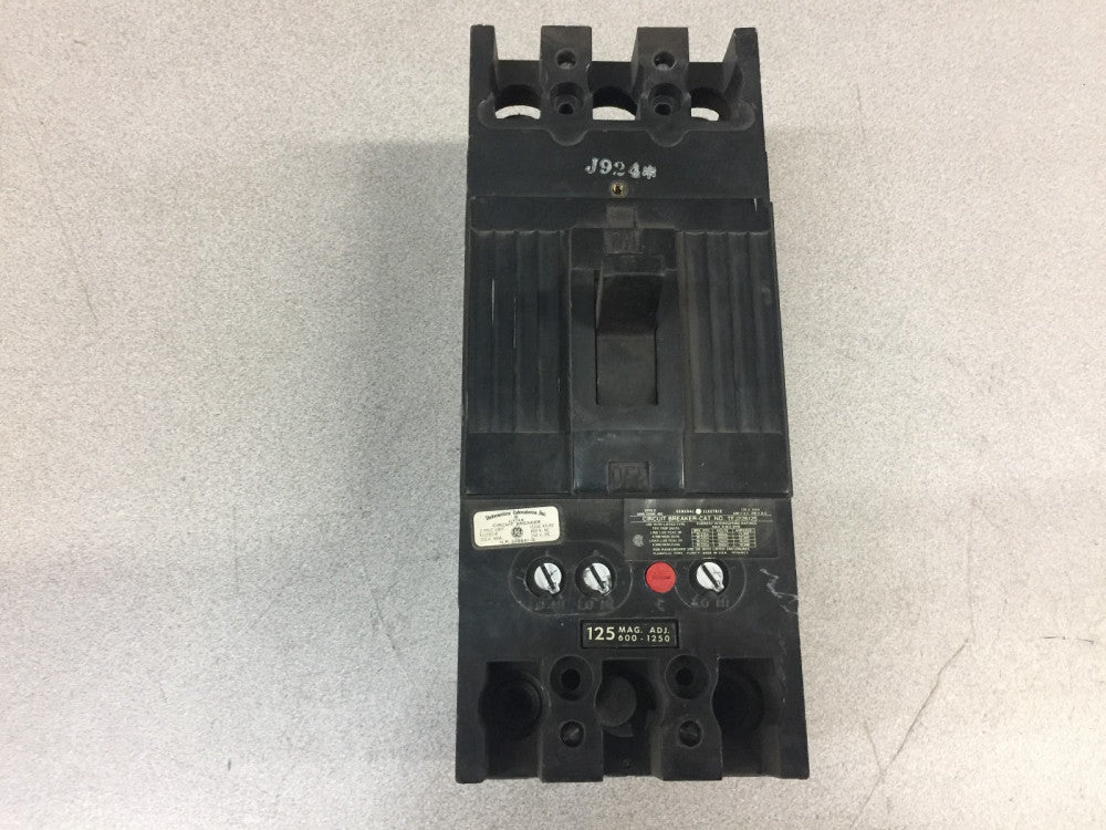 NEW NO BOX GE 125AMP 2POLE 600VAC 600-1250TRIP CIRCUIT BREAKER TFJ226125
