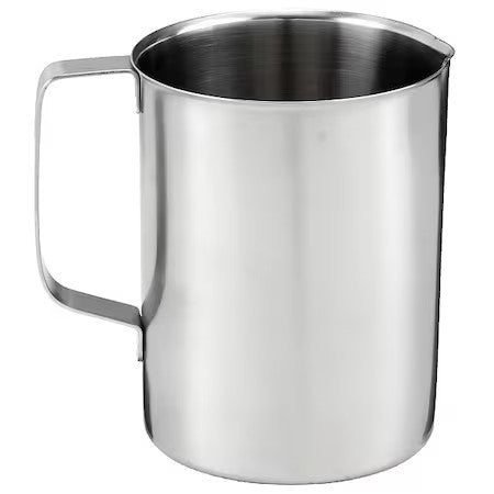 Zoro Select 78711 Beaker, Stainless Steel, Low Form, 1.2 L / 40 Oz Capacity
