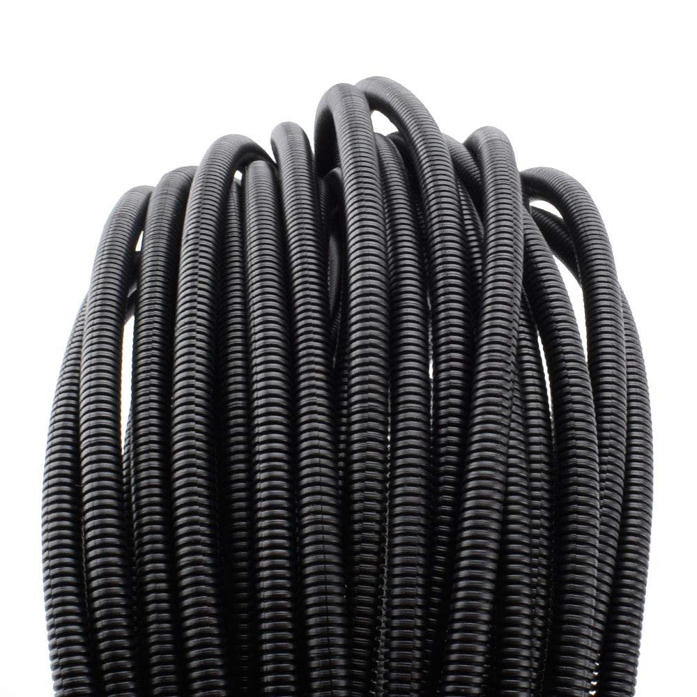 50 FT 1/4” Wire Loom Split Tubing Auto Wire Conduit Flexible Cover | High Tem...