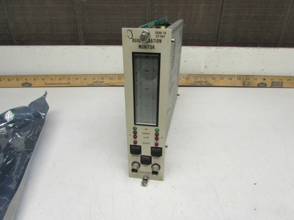 BENTLY NEVADA 3300/16-02-02-00-00-00-00 ,DUAL VIBRATION XY/GAP MONITOR, TAKEOUT!