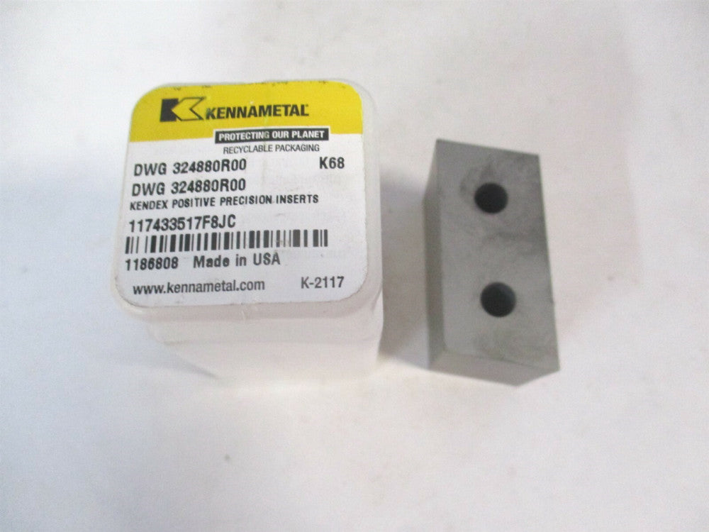 Kennametal (1186808) DWG 324880R00 Kendex Positive Precision Insert 