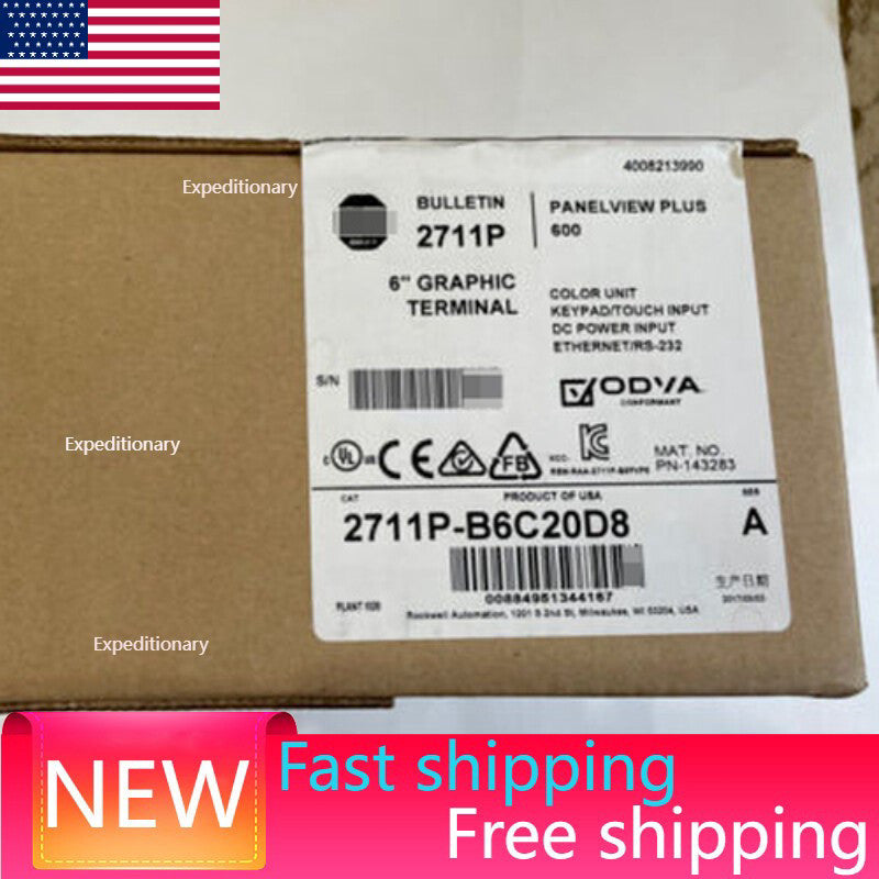 AB 2711P-B6C20D8 PanelView Plus6 Operator Interface 2711PB6C20D8 NEW US Free Tax
