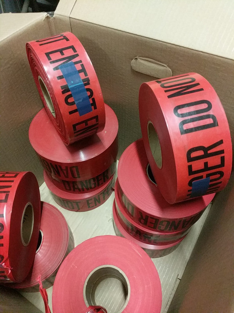 Premium Red Caution Tape 3 Inch X 1000 Feet Readability Strongest & Thickest
