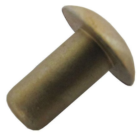 Zoro Select 70Ad0203-Ea-250 Solid Rivet, Universal Head, 0.0625 In Dia., 0.188