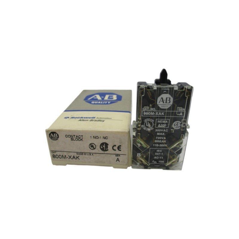 ALLEN BRADLEY 800M-XAK SER. A 300VAC (GY/BL) NSMP
