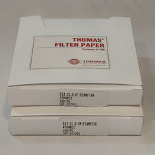 Lot of 2 Packs of 100 Thomas 4704N25 Filter Paper 11.0 cm