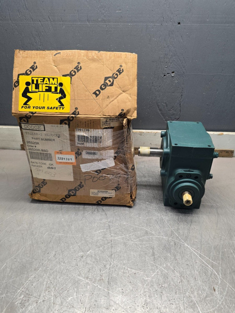 DODGE 26S20R TIGEAR-2 REDUCER, 1673TORQUE, RATIO 20:1, NEW IN BOX!! MAKE OFFER