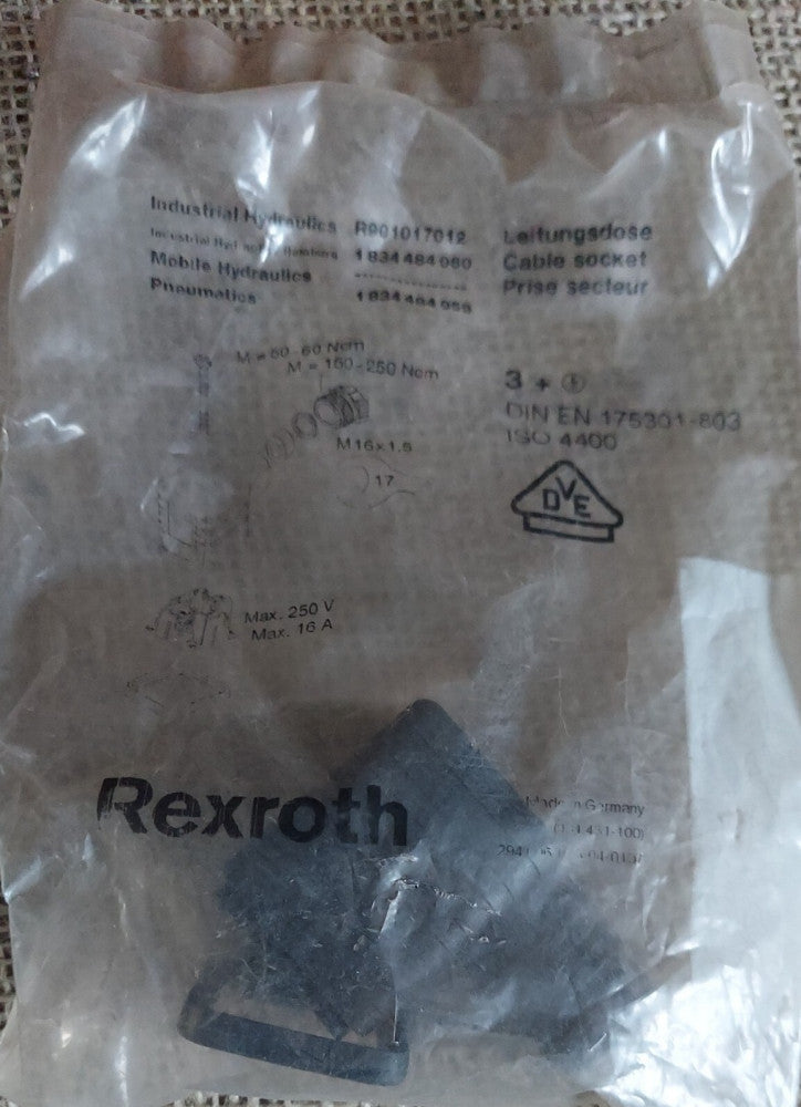 BOSCH  REXROTH R901017012 Plug-In Connector 4P, Z14, M, SW, SPEZ