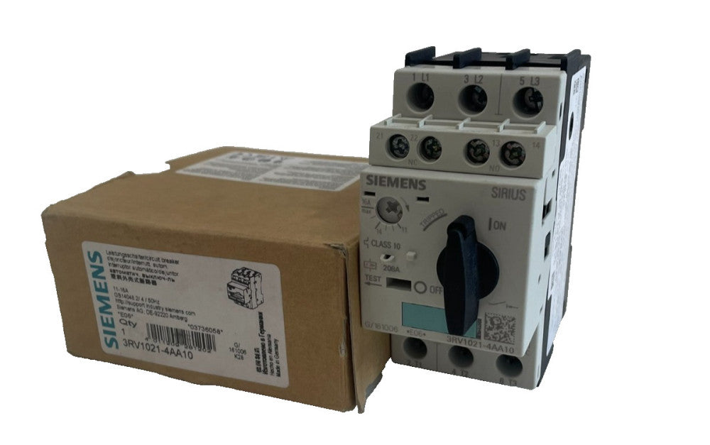 NEW SIEMENS 3RV1021-4AA10 MOTOR PROTECTOR 3RV10214AA10