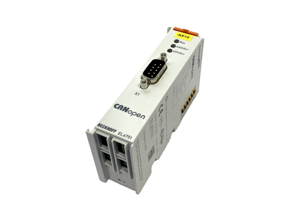 Beckhoff EL6751 EtherCAT Terminal, 1 Channel Communication Interface, CANopen