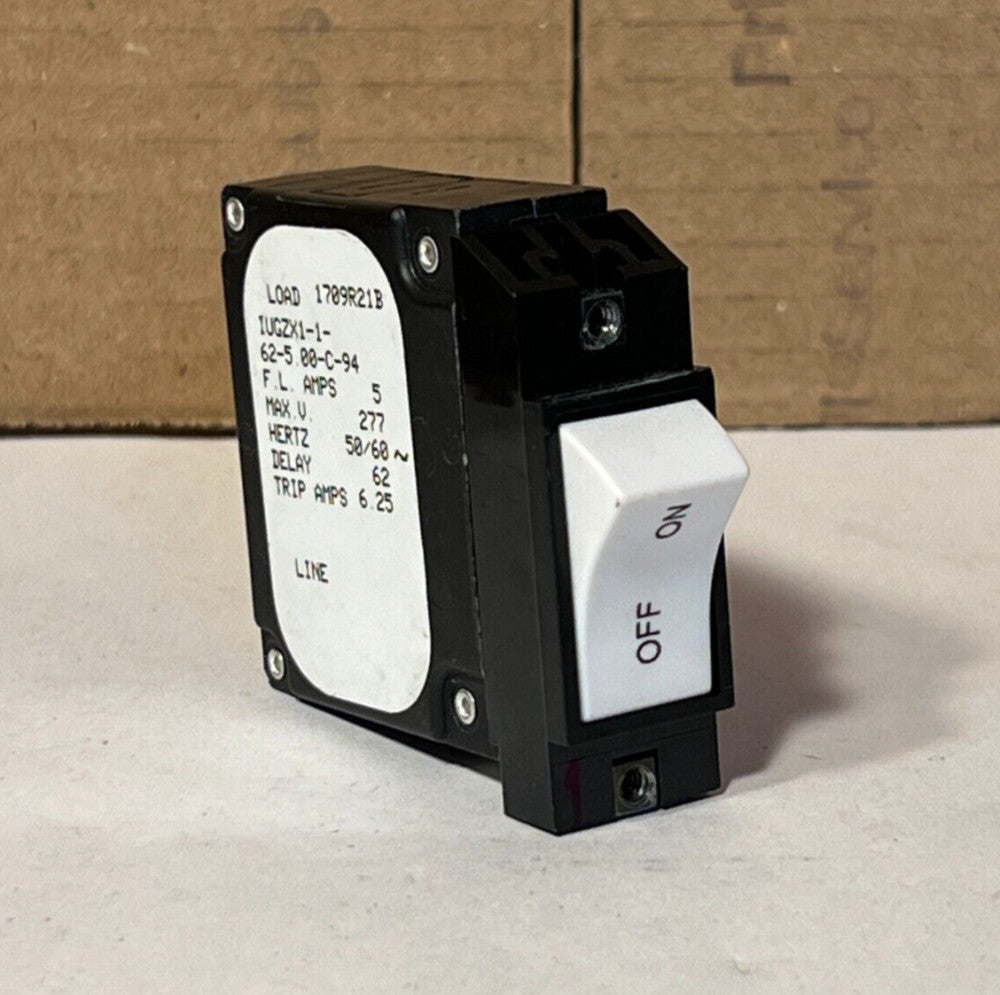 Sensa Airpax IUGZX1-1-62-2.50-C-94 Circuit Breaker 2.5 Amp 50/60Hz