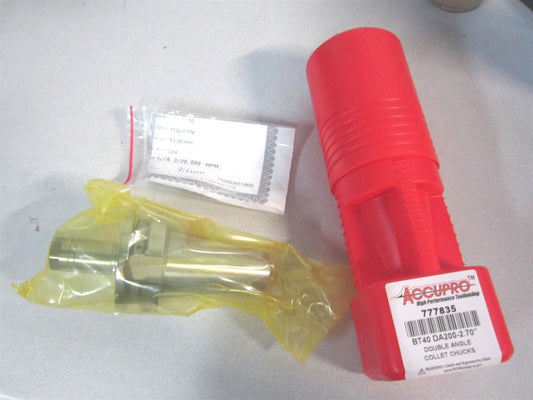 (777835) 3/64 to 25/64" Double Angle Taper Shank Through Coolant Collet Chuck 