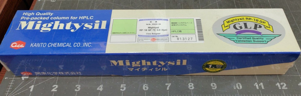 RP-18 GP 75-3 (5μm) HPLC Column KANTO Mightysil 25435-96 NEW SEALED [A6B1]