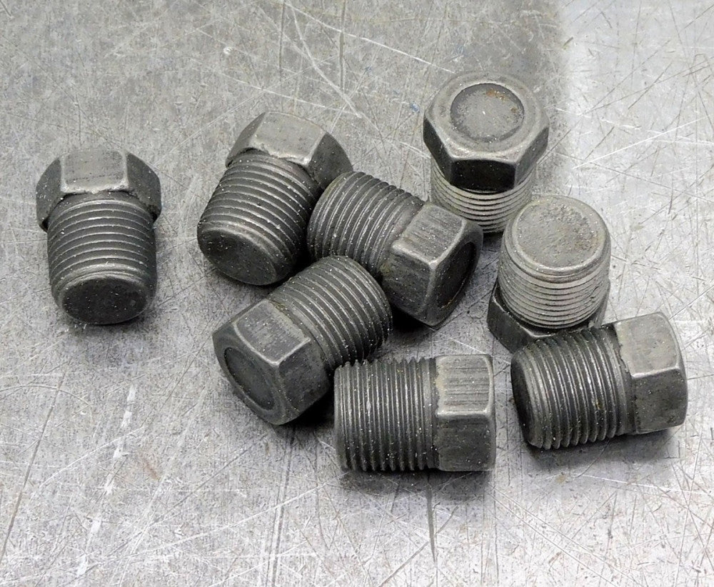 Capitol Mfg Pipe Plug Fitting 3/8 " NPT FS Hex HD Plug Lot of Eight (8)