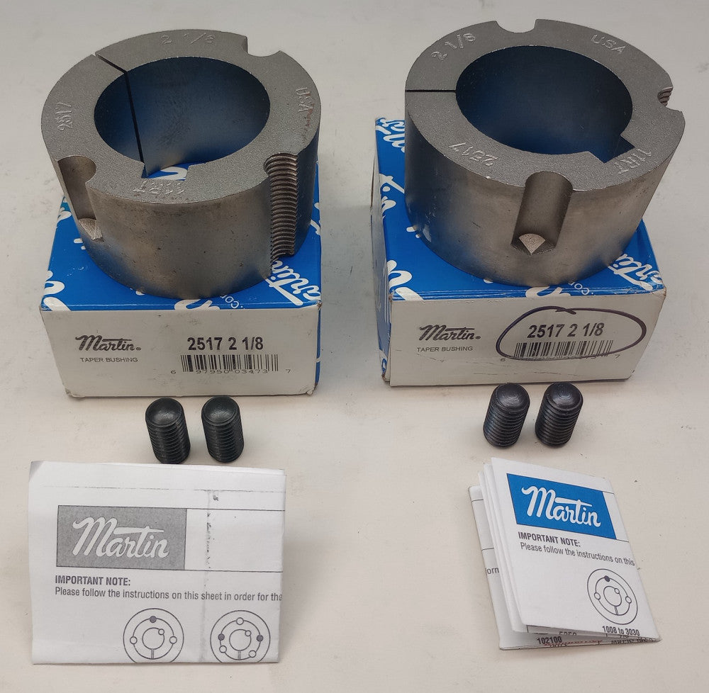 Martin 2517 2 1/8 Taper Lock Bushing 2-1/8" Bore KW 2517 2-1/8 (Pack of 2)
