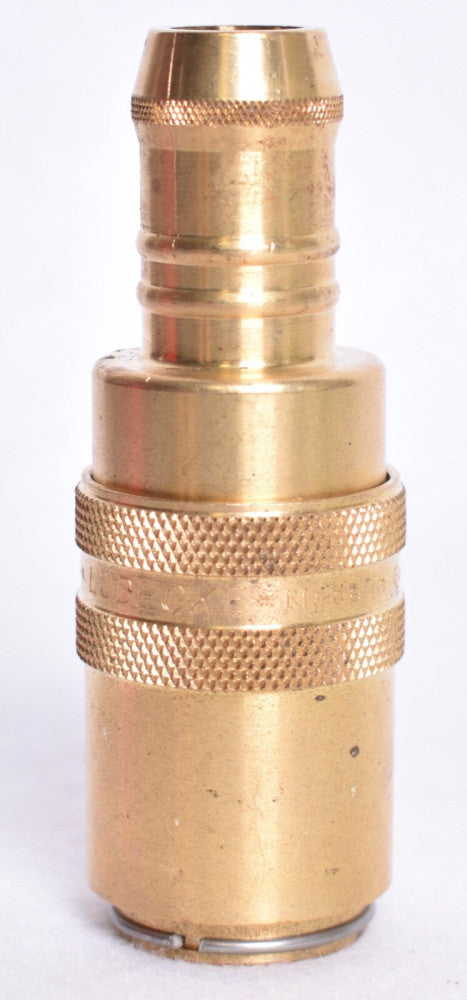 Ludecke Hydraulic Brass Quick Connect Disconnect x Barbed Hose Fitting ESHG DN13