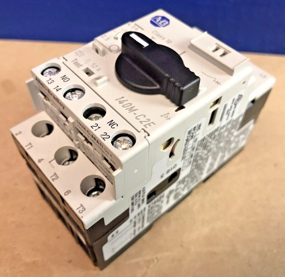 Allen Bradley 140M-C2E-B40 Ser D Motor Protection Circuit Breaker w/ 140-C-AFA11