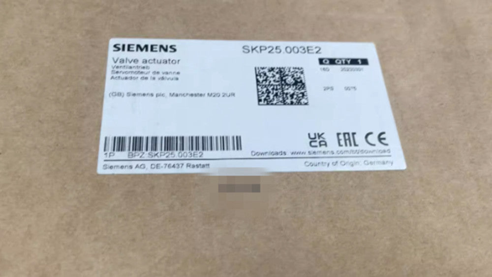 One Brand New SKP25.003E2 Siemens Actuators for Gas Valves /burner